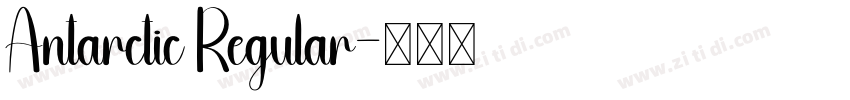 Antarctic Regular字体转换